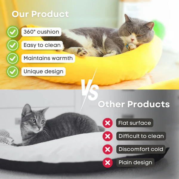 Pet Banana Bed