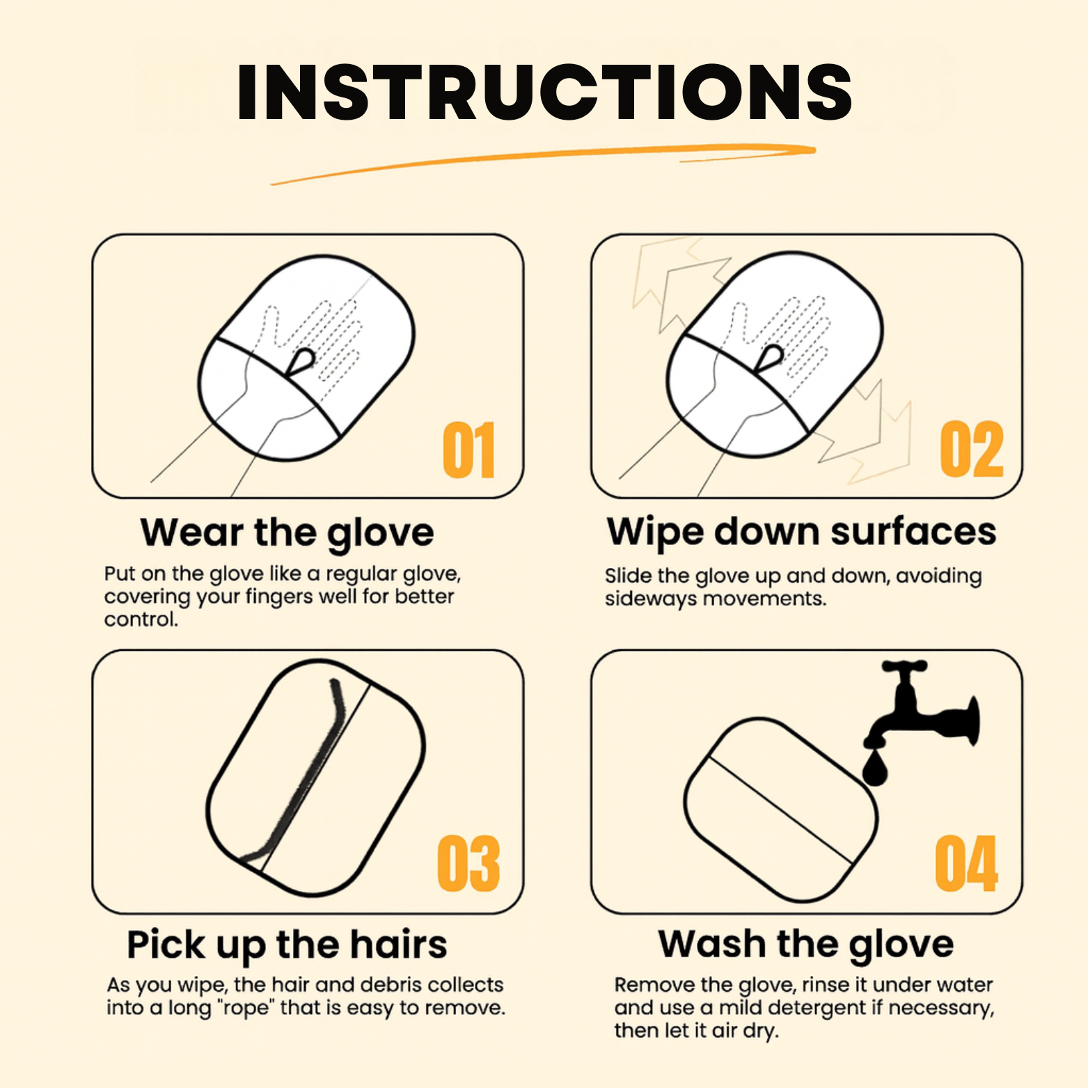 Pet Hair Removal Glove