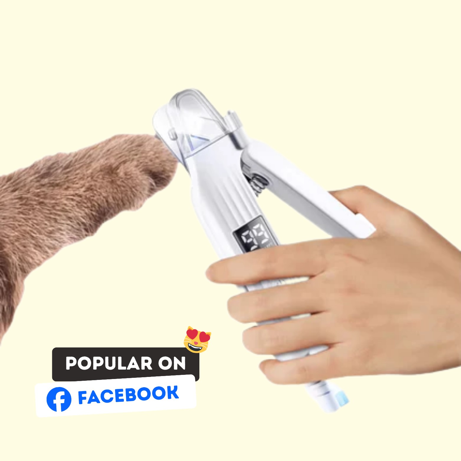 2 in 1 Pet LED nail trimmer