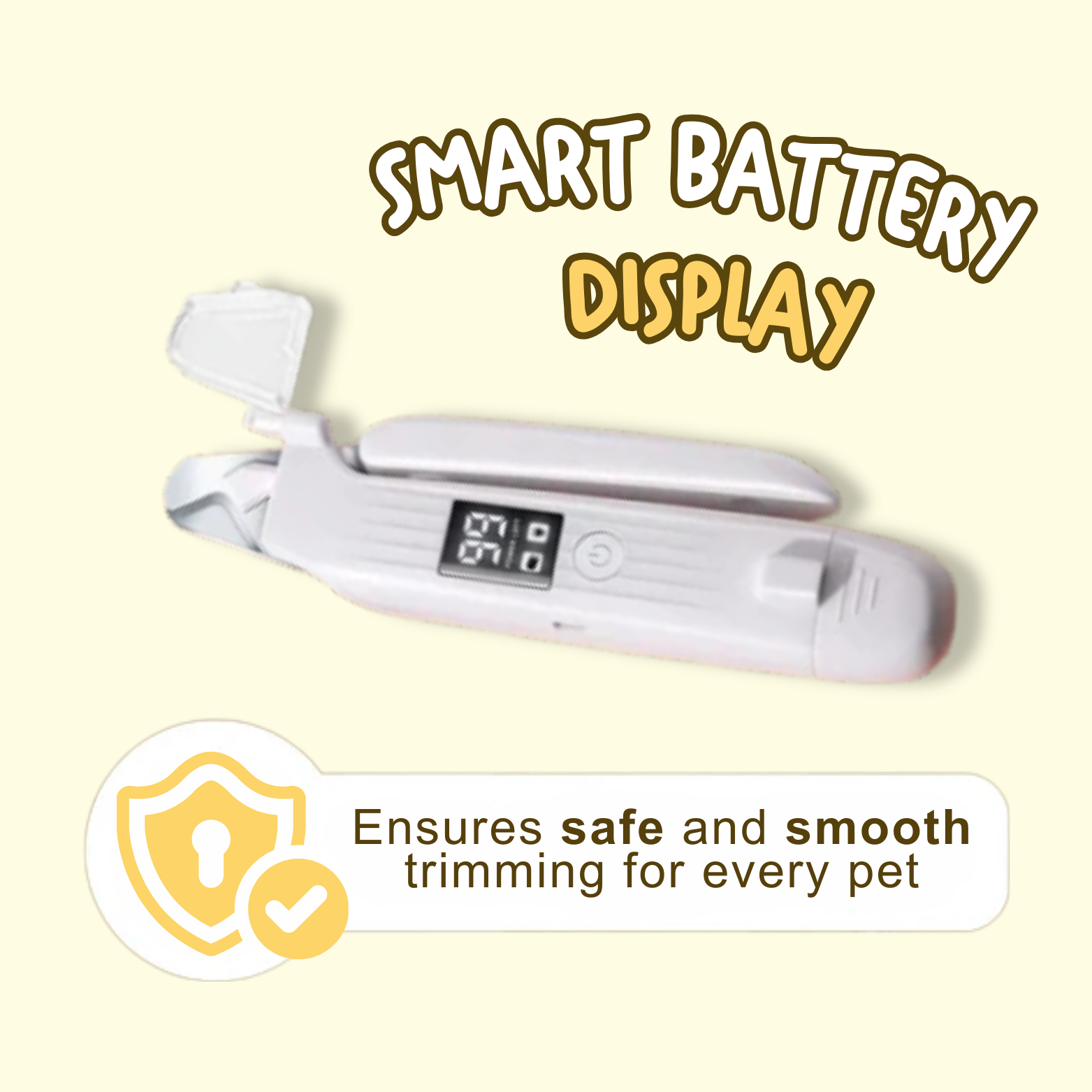 2 in 1 Pet LED nail trimmer