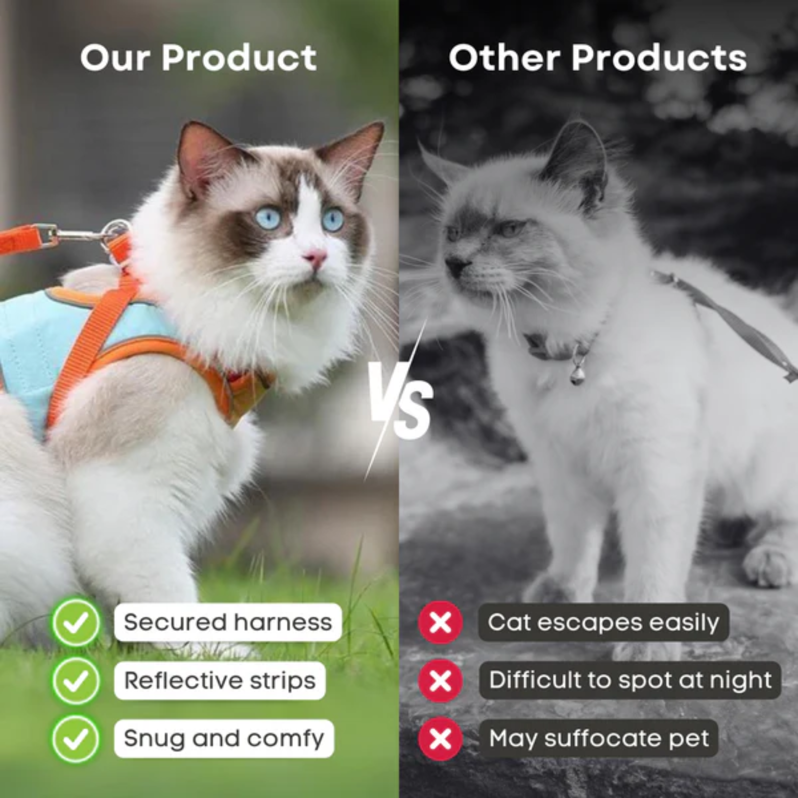 Cat Walking Harness with Leash