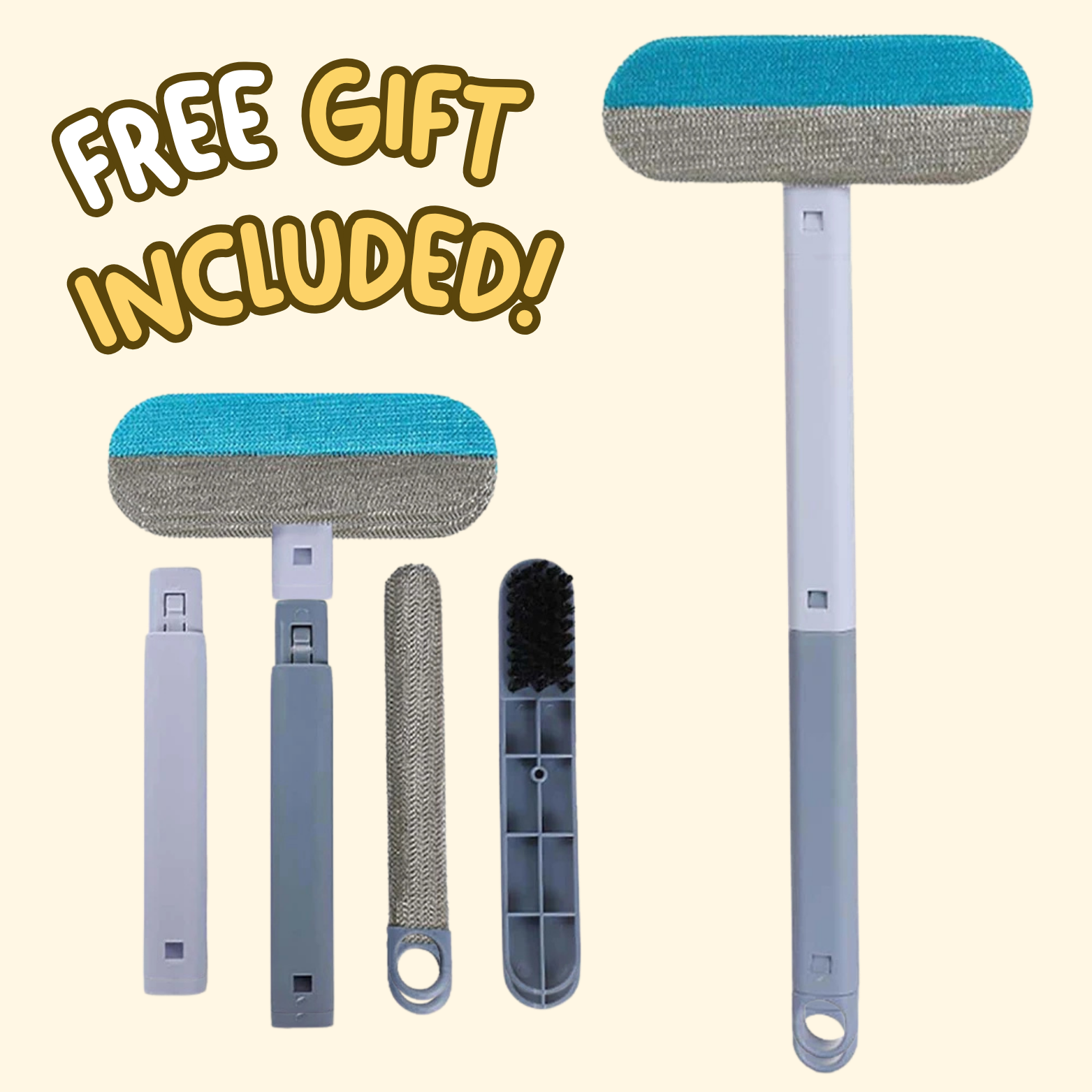 3-in-1 Pet Hair Remover Brush