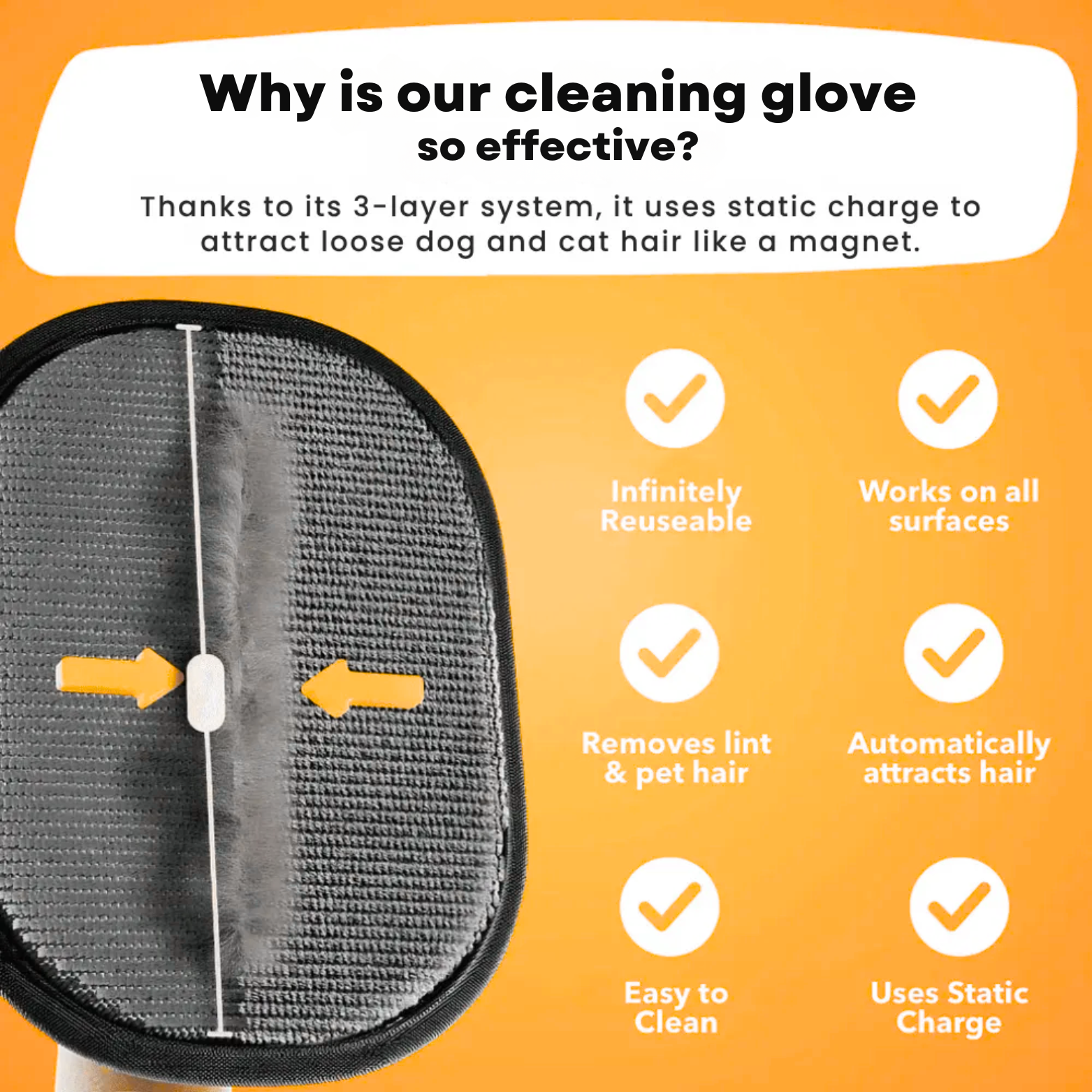Pet Hair Removal Glove